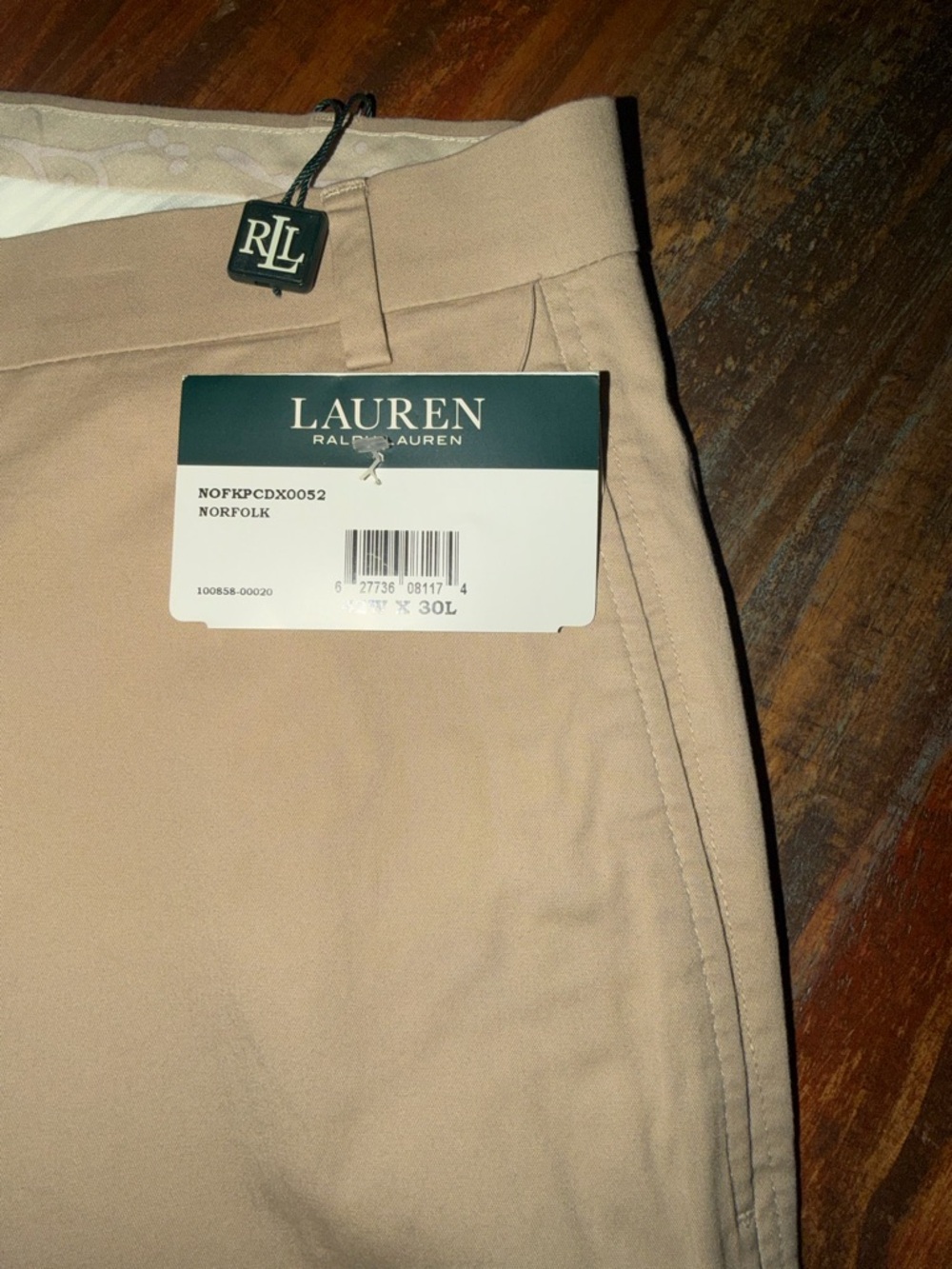 Ralph Lauren Beige/Tan Dress Men’s Chinos. NWT. Size 42/30